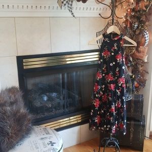 Ultra pink Size M Dress...Red, Green Embroidered